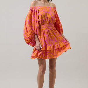 Kaci Floral Bea Smocked Mini Dress