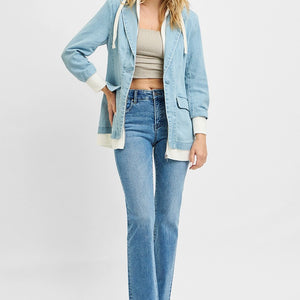 Blazer With Hoodie Jacket