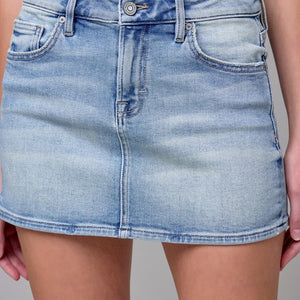 Micro Mini Jean Skirt
