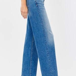 Medium Dark Low Rise Stretch 32in Inseam Dad Jean