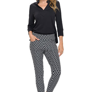 Cropped Black and White pant