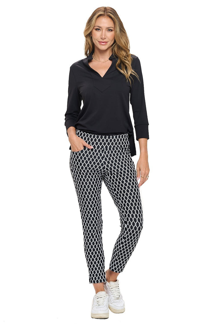 Cropped Black and White pant