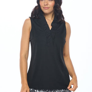 Sleeveless Ruffle top, 3 Colors
