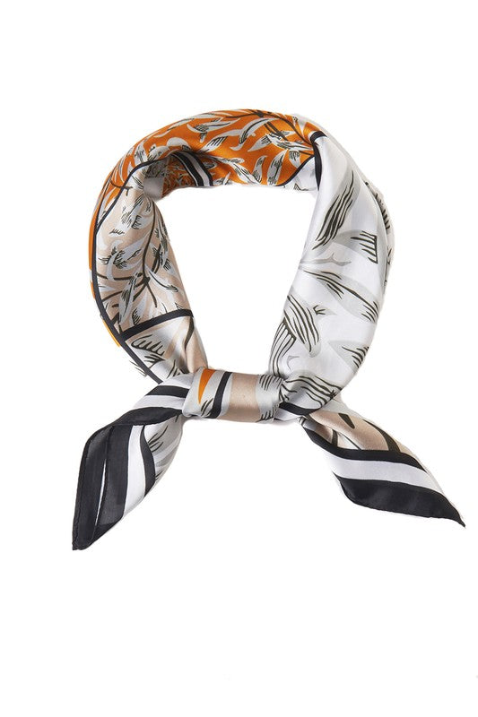 Leaves Print Scarf, 3 colors