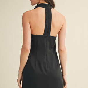 Choker Tie Mini Dress