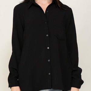 BEST SELLER! Brooklyn airflow button down top, 4 COLORS