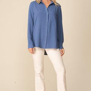 BEST SELLER! Brooklyn airflow button down top, 4 COLORS