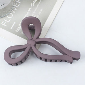 Matte Bow Hair Claw Clips