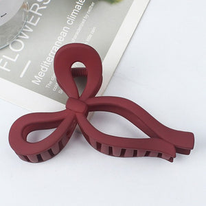 Matte Bow Hair Claw Clips