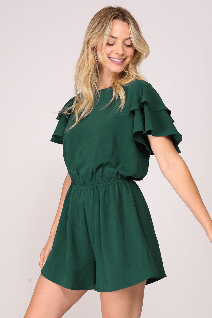 Hunter Ruffle sleeve airflow romper