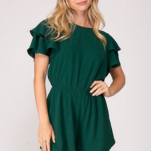 Hunter Ruffle sleeve airflow romper