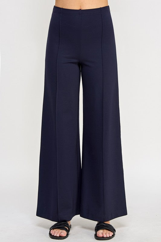 NAVY High Waist Contour Wide Leg Ponte Pant
