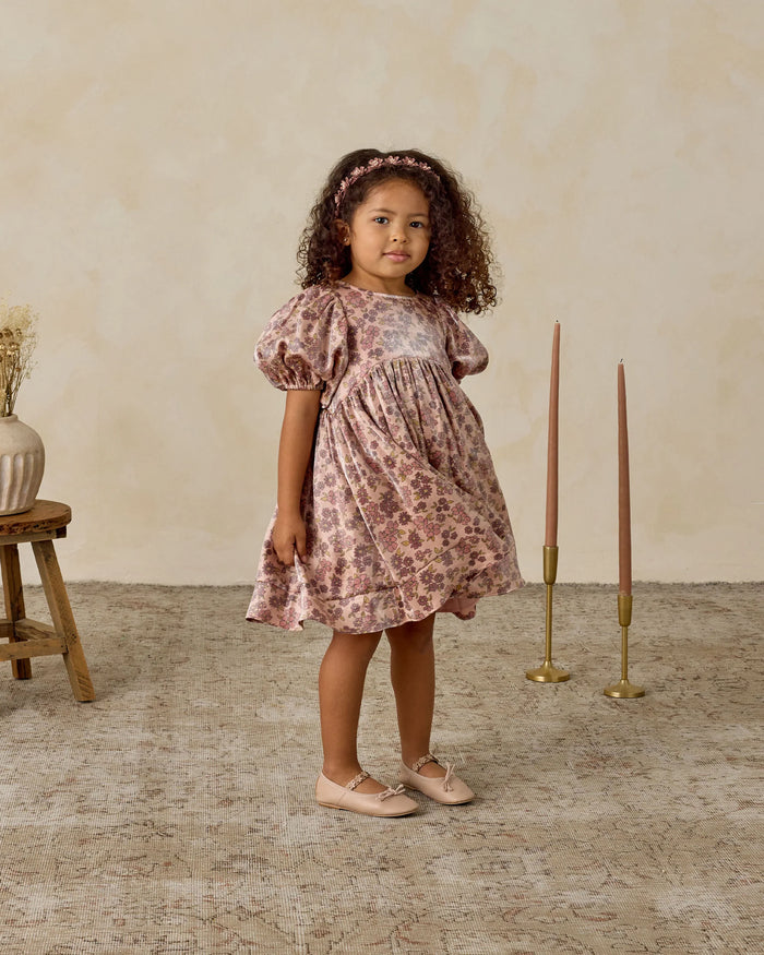 Mauve floral dress