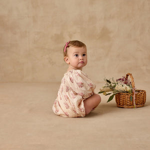 Cream/mauve floral bloomer