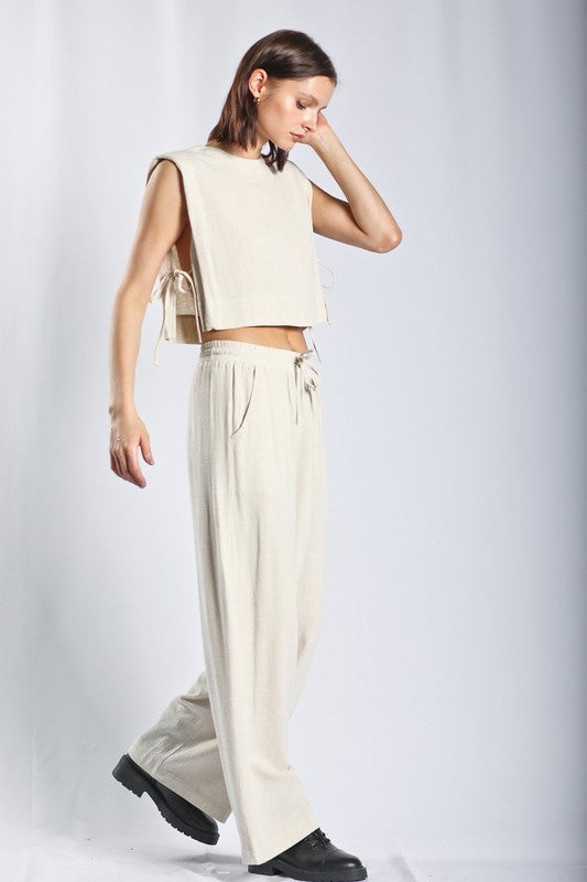 Linen 2pc pant set