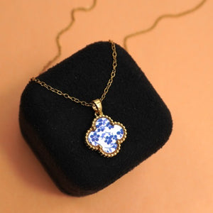 18k Stainless Steel Tarnish Free Clover Necklace