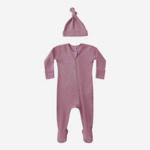 QM MULBERRY WAFFLE SLEEPER W HAT
