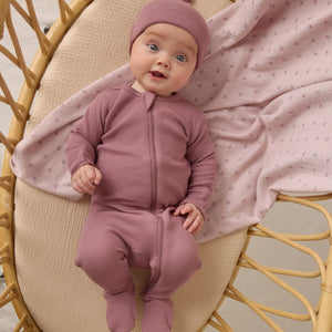 QM purple swaddle