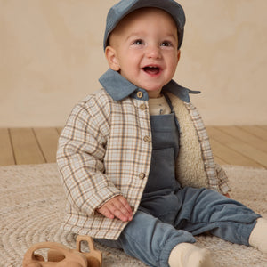 QM BLUE PLAID JACKET