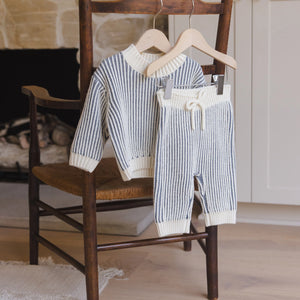 Ocean knit sweater and pant set