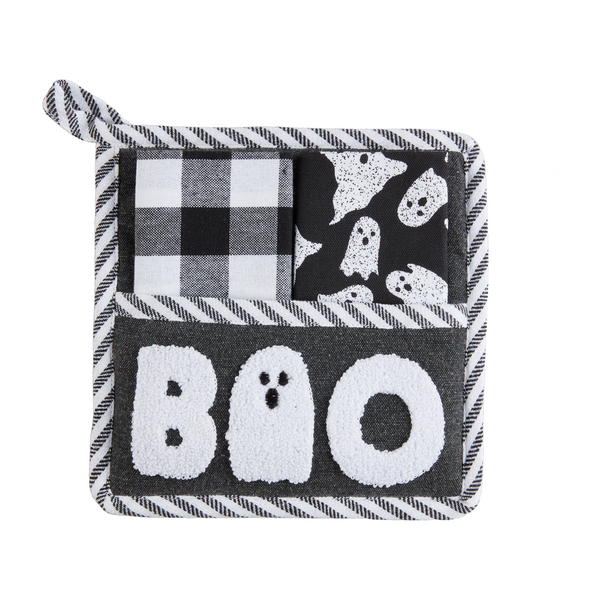 SPOOKY TOWEL POT HOLDER,2 Styles