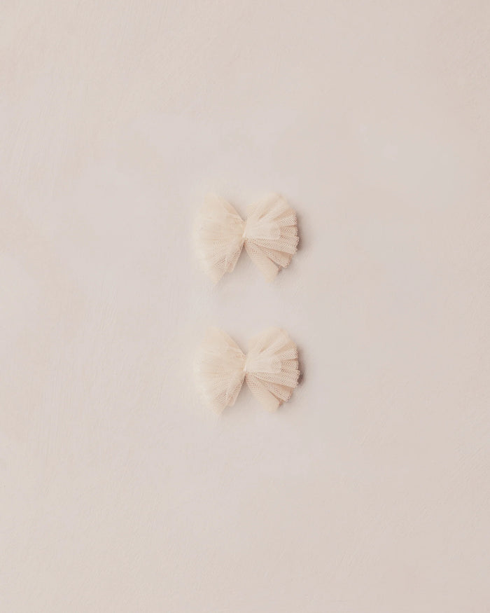 NL FLUTTER BOW CLIP SET