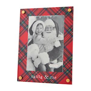 Tartan Santa & Me Frame