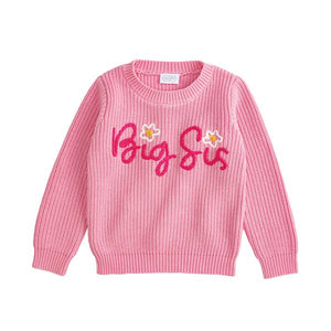 SIBLING TODDLER SWEATER, BRO OR SIS