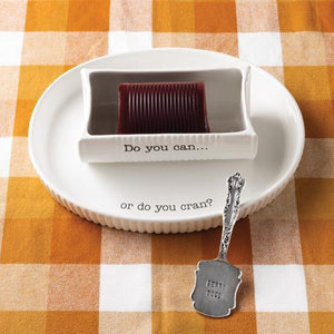 DOUBLE CRANBERRY DISH SET