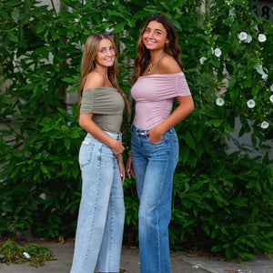 Light Wash Clean Stretch Wide Leg Denim