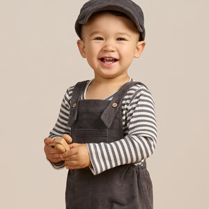 QM indigo cord overalls