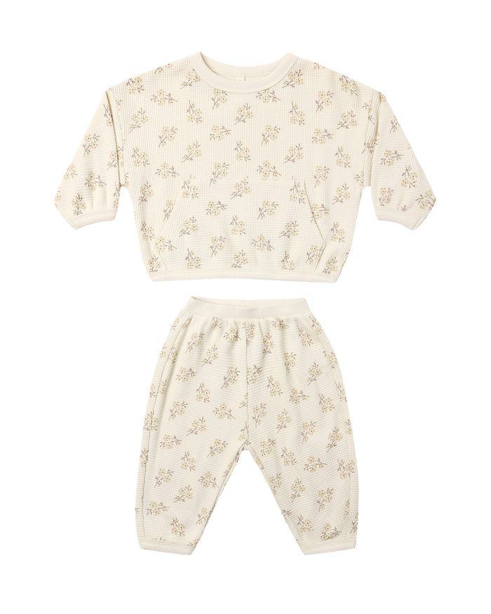 QM meadow waffle slouch set