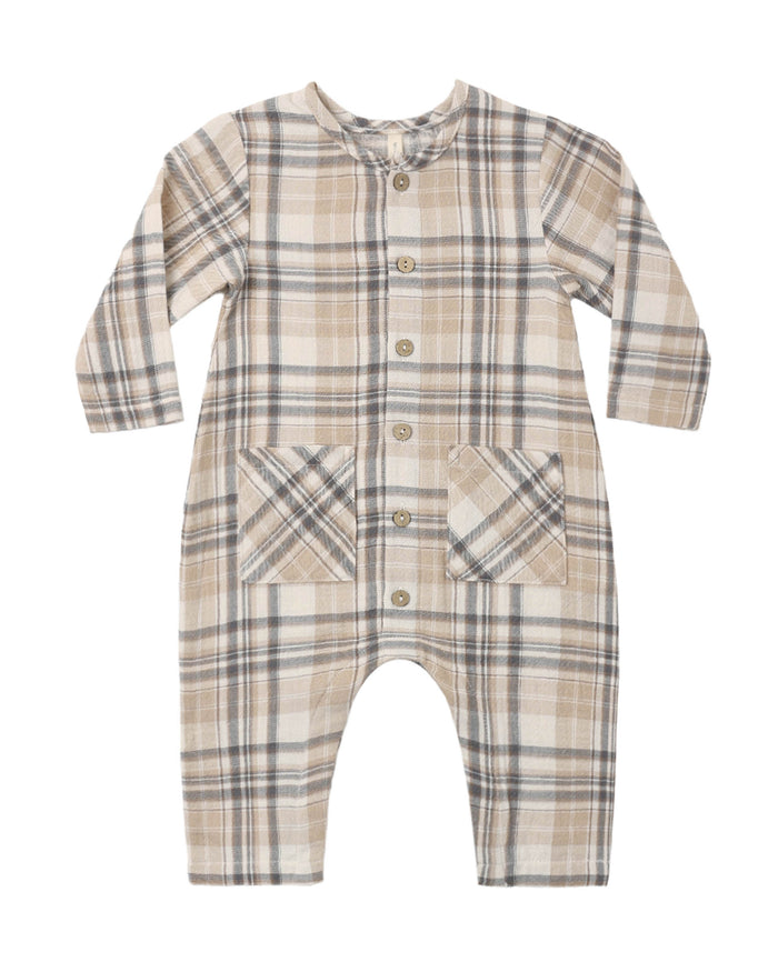 QM pocket plaid jumper