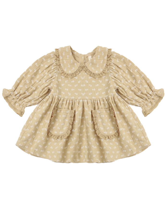QM Marisol butterscotch floral dress