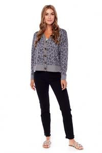 Black cheetah cardigan