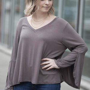 Tulip Sleeve Shirt - 3 Colors Available