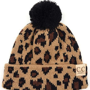 Baby/Toddler Leopard Beanie- 4 Colors