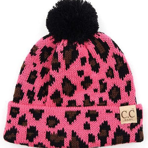 Baby/Toddler Leopard Beanie- 4 Colors