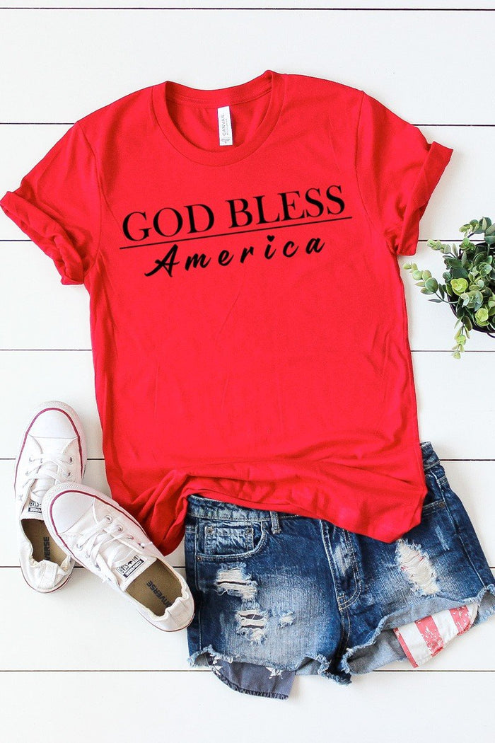 God Bless America graphic tee