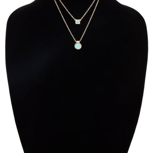 Black pendant necklace