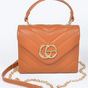 Quilted CG Top Handle Bag 2 colors