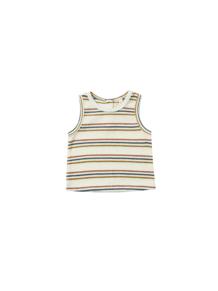 QM Retrostripe Terry Tank