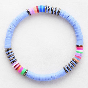 Rubber disc bracelet (lots of colors)