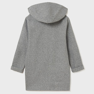 Tween Long grey wool coat