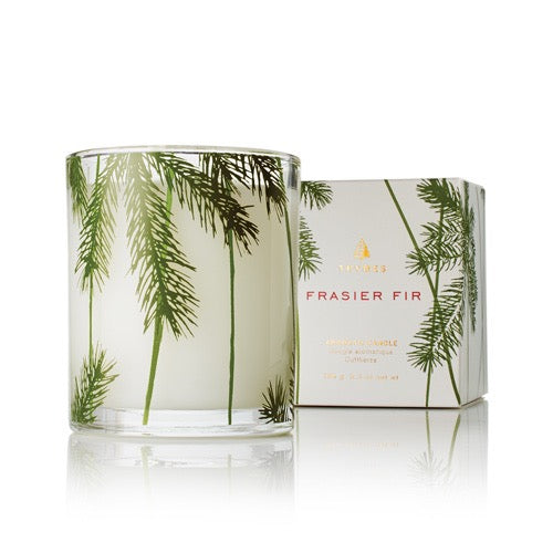 Frasier Fir Poured Candle, Pine Needle Design 6.5oz