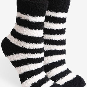 Fuzzy Striped Socks 6 colors