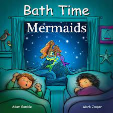 Good night. Bath time mermaids
