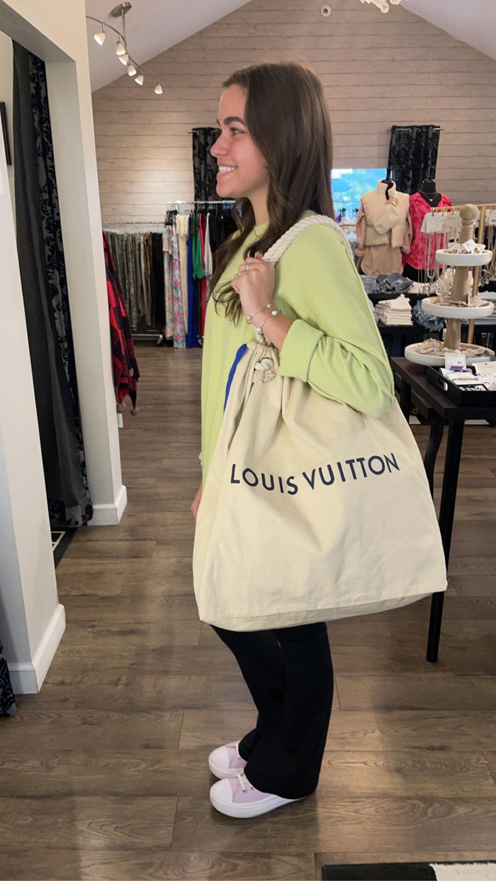 Large LV Up-cycled Beach Tote