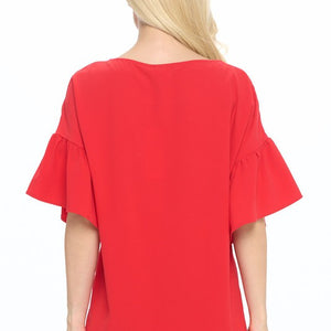 Red Boxy Top
