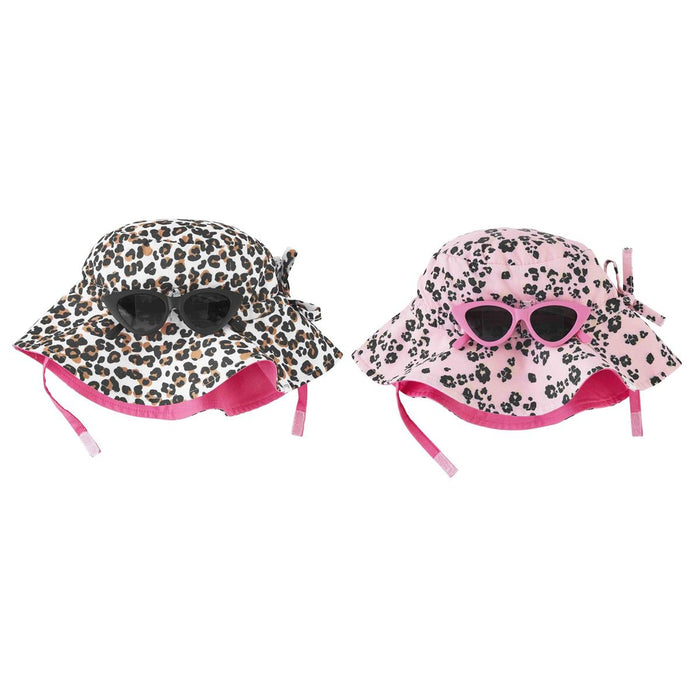 Pink Leopard Hat w Glasses